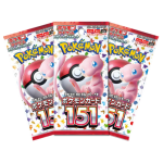 Pokémon 151 booster packs JP SV2a – meerdere packs / artset weergave (Japans)