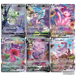 Fusion Strike chase cards – Mew VMAX, Gengar VMAX en Espeon VMAX (Engels)