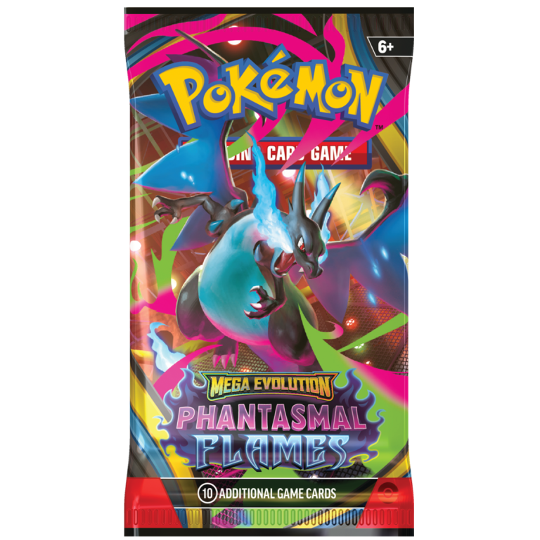 Pokémon Phantasmal Flames booster pack kans op Mega Charizard X ex Mega Gengar ex