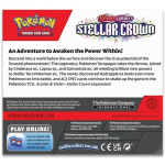 Achterkant van de Pokémon Stellar Crown Booster Box