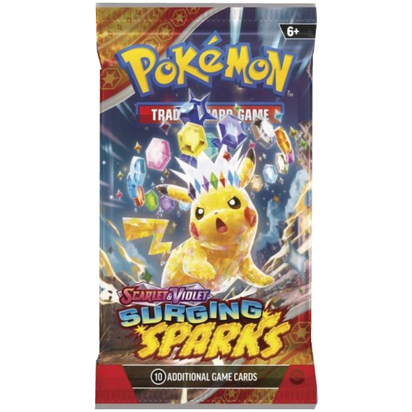 Surging Sparks Booster Pack SV8 sealed 10 kaarten codekaart Pokémon TCG