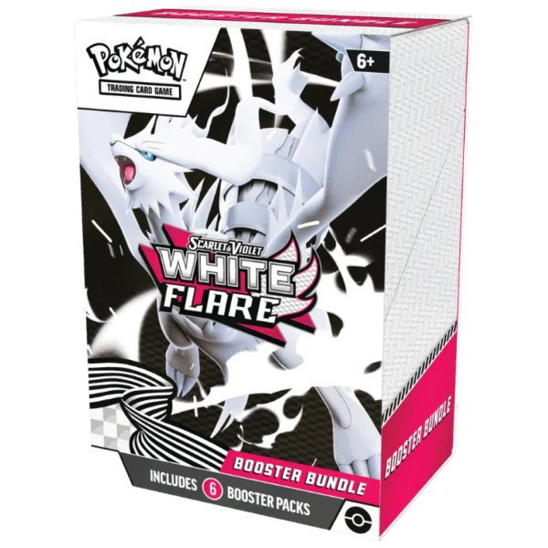 White Flare Booster Bundle voorkant geseald 6 packs Scarlet and Violet