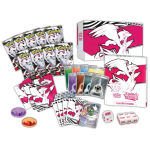 Pokémon White Flare ETB met sleeves energie dobbelstenen en opbergdoos