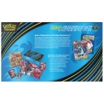 Achterkant Mega Charizard X ex Ultra Premium Collection doos met inhoud en details