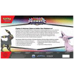 Prismatic Evolutions Premium Figure Collection sealed box achterkant