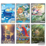 Pokémon Surging Sparks chase kaarten, met Milotic