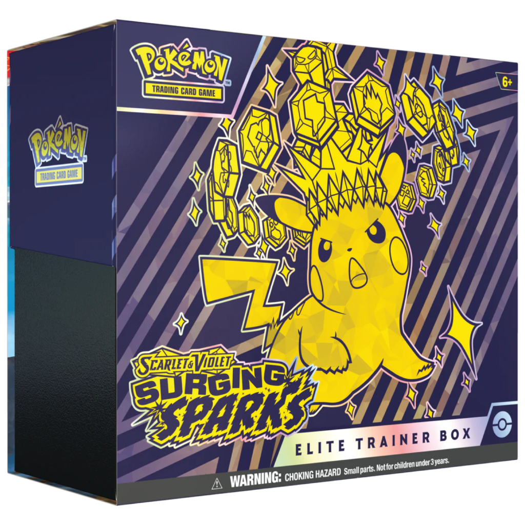 Surging Sparks Elite Trainer Box sealed 9 booster packs full art promo