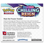 Achterkant Chilling Reign Booster Box productinformatie barcode en inhoud 36 packs