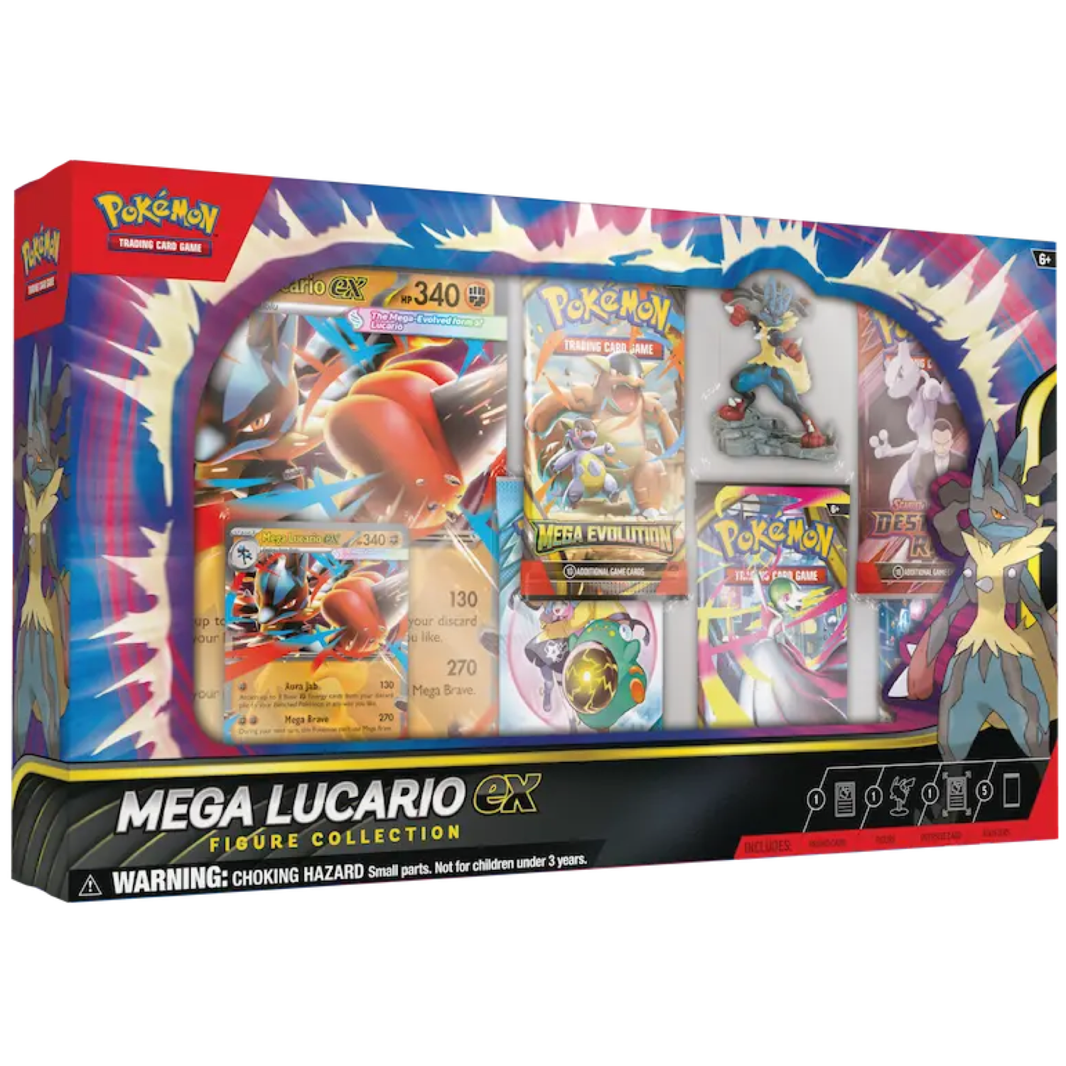Mega Lucario EX Figure Collection – Doos Mega Lucario EX Figure Collection doos geseald Pokémon TCG