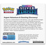 Achterkant Silver Tempest Booster Box productinformatie barcode en inhoud 36 packs