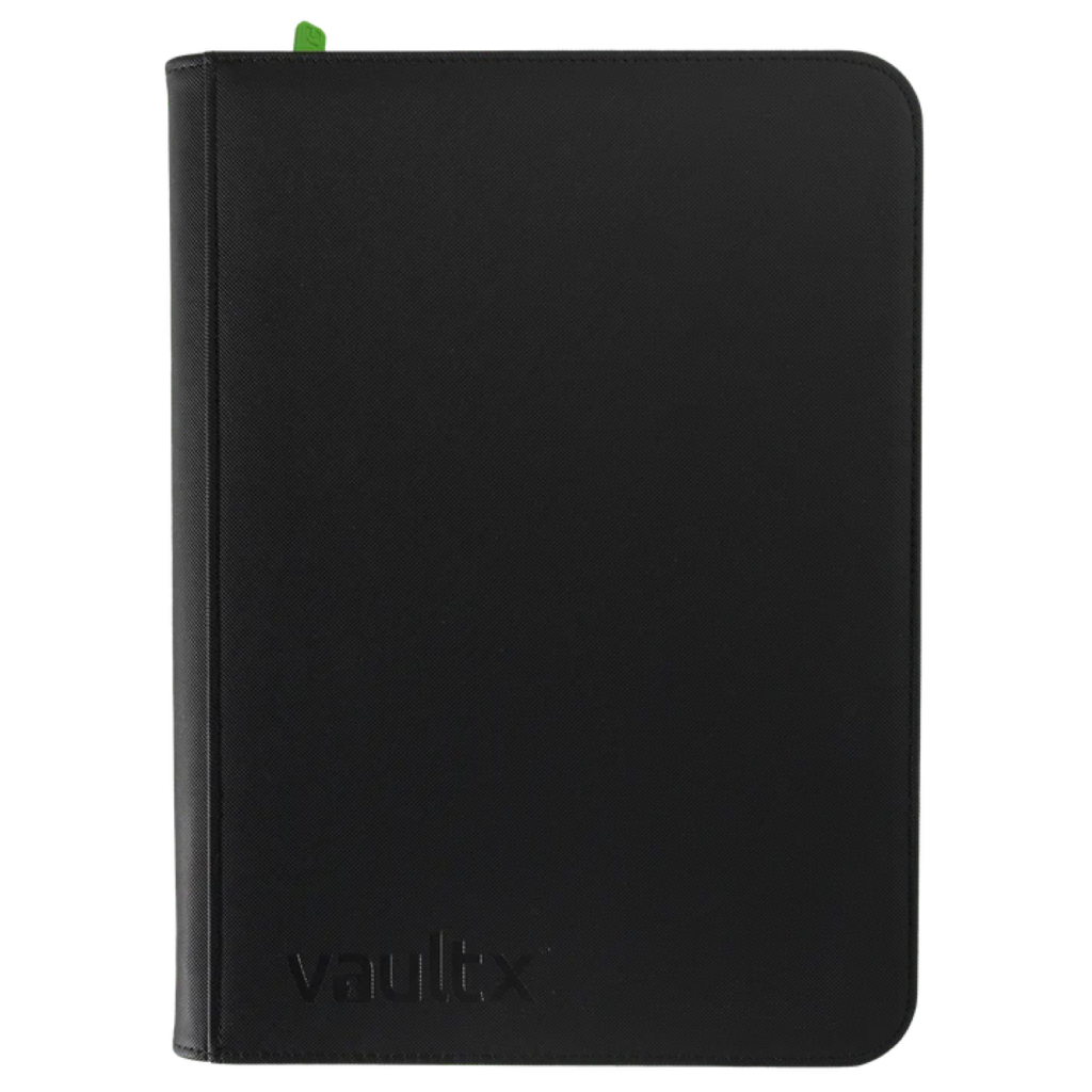 Vault X 9-Pocket Exo-Tec Zip Binder Signature Black ritsmap voor trading cards
