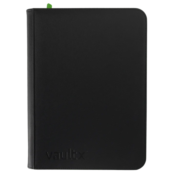 Vault X 9-Pocket Exo-Tec Zip Binder Signature Black ritsmap voor trading cards