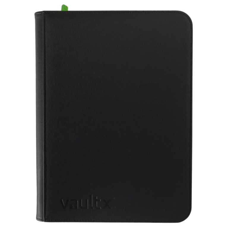 Vault X 9-Pocket Exo-Tec Zip Binder Signature Black ritsmap voor trading cards
