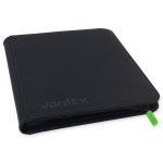 Vault X 9-Pocket Zip Binder Signature Black volledige weergave dicht
