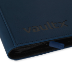 Vault X binder rand close up Exo-Tec materiaal waterbestendig Royal Blue stitching