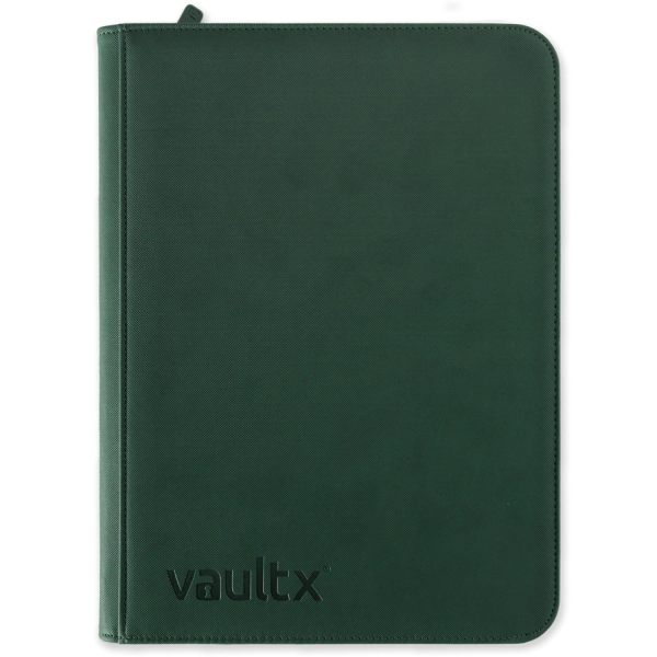 Vault X 9-Pocket Exo-Tec Zip Binder Forest Green ritsmap voor trading cards