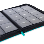 Vault X 9-pocket pagina close up side-loading vakken binder 68x97mm Ocean Blue