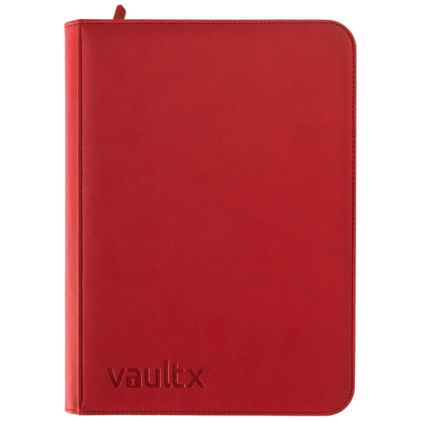 Vault X 9-Pocket Exo-Tec Zip Binder Fire Red ritsmap voor trading cards