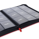 Vault X 9-pocket pagina close up side-loading vakken binder 68x97mm Fire Red