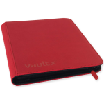 Vault X 9-Pocket Zip Binder Fire Red volledige weergave dicht