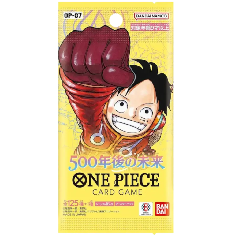 One Piece OP07 500 Years in the Future booster pack Japans geseald sealed voorkant