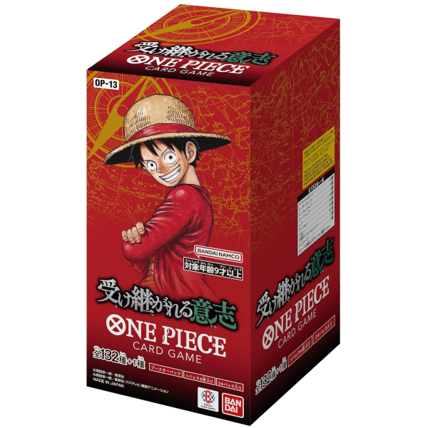 One Piece OP13 Carrying on His Will booster box Japans geseald sealed 24 packs