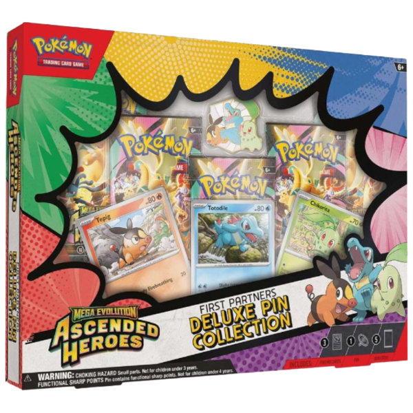 Pokémon Ascended Heroes First Partners Deluxe Pin Collection sealed