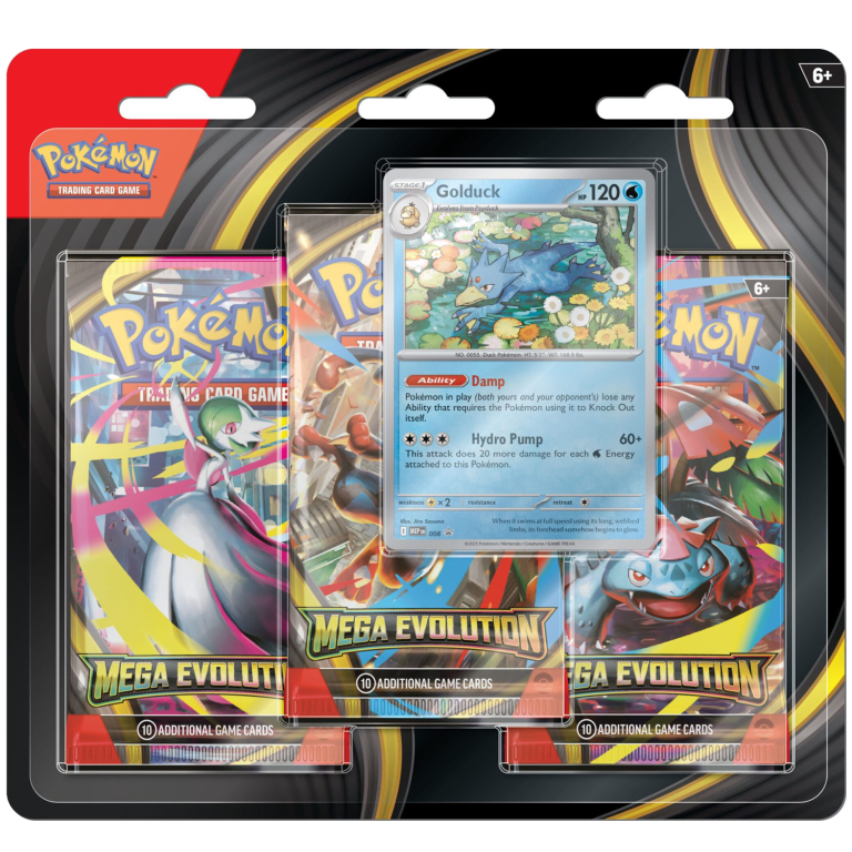 Pokémon Mega Evolution 3-Pack Blister sealed