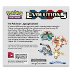Achterkant XY Evolutions Booster Box productinformatie barcode en inhoud 36 packs