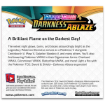 Achterkant van de Pokémon Darkness Ablaze Booster Box
