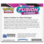 Achterkant van de Pokémon Fusion Strike Booster Box