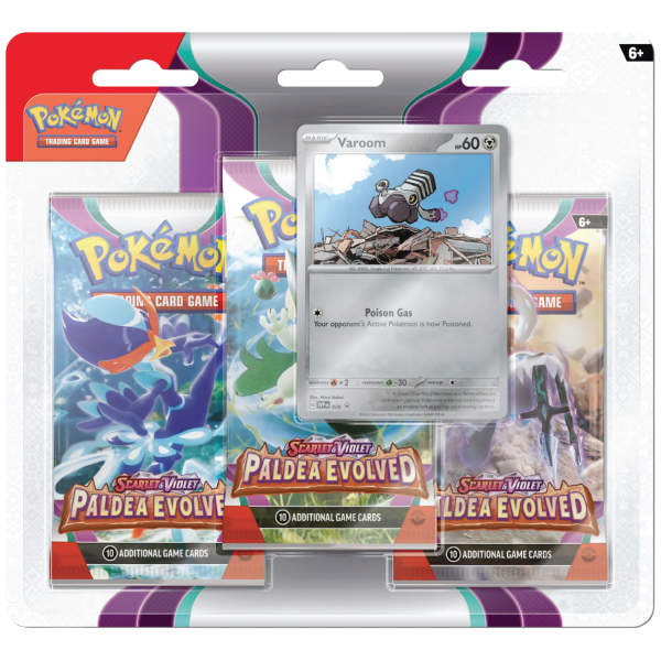 Pokémon Paldea Evolved 3-Pack Blister sealed