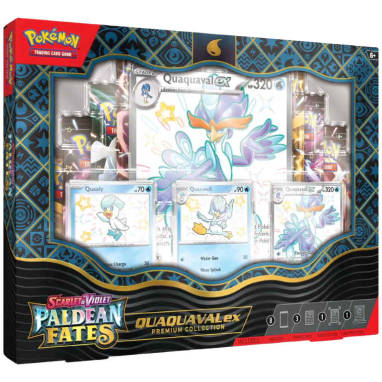 Pokémon Paldean Fates Quaquaval ex Premium Collection sealed