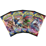 Artset van de Pokémon Sword & Shield booster packs