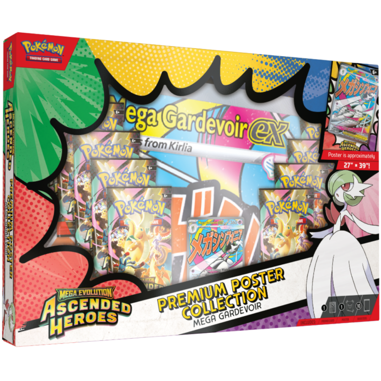 Pokémon Ascended Heroes Premium Poster Collection Mega Gardevoir sealed
