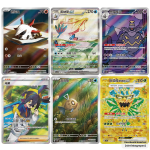 Chase cards uit de Pokémon Brilliant Fantasy set