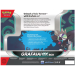 Achterkant van de Pokémon Grafaiai ex Box