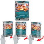 Oversized lenticular Charizard ex kaart