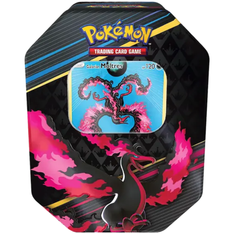 Crown Zenith Galarian Moltres Tin sealed