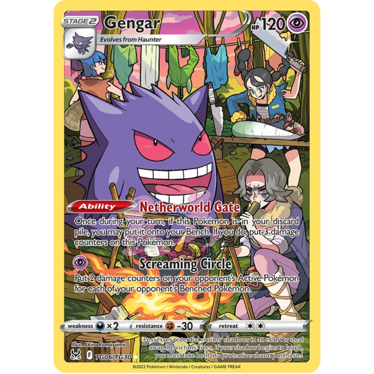 Gengar TG06/TG30 Trainer Gallery Pokémon Lost Origin kaart
