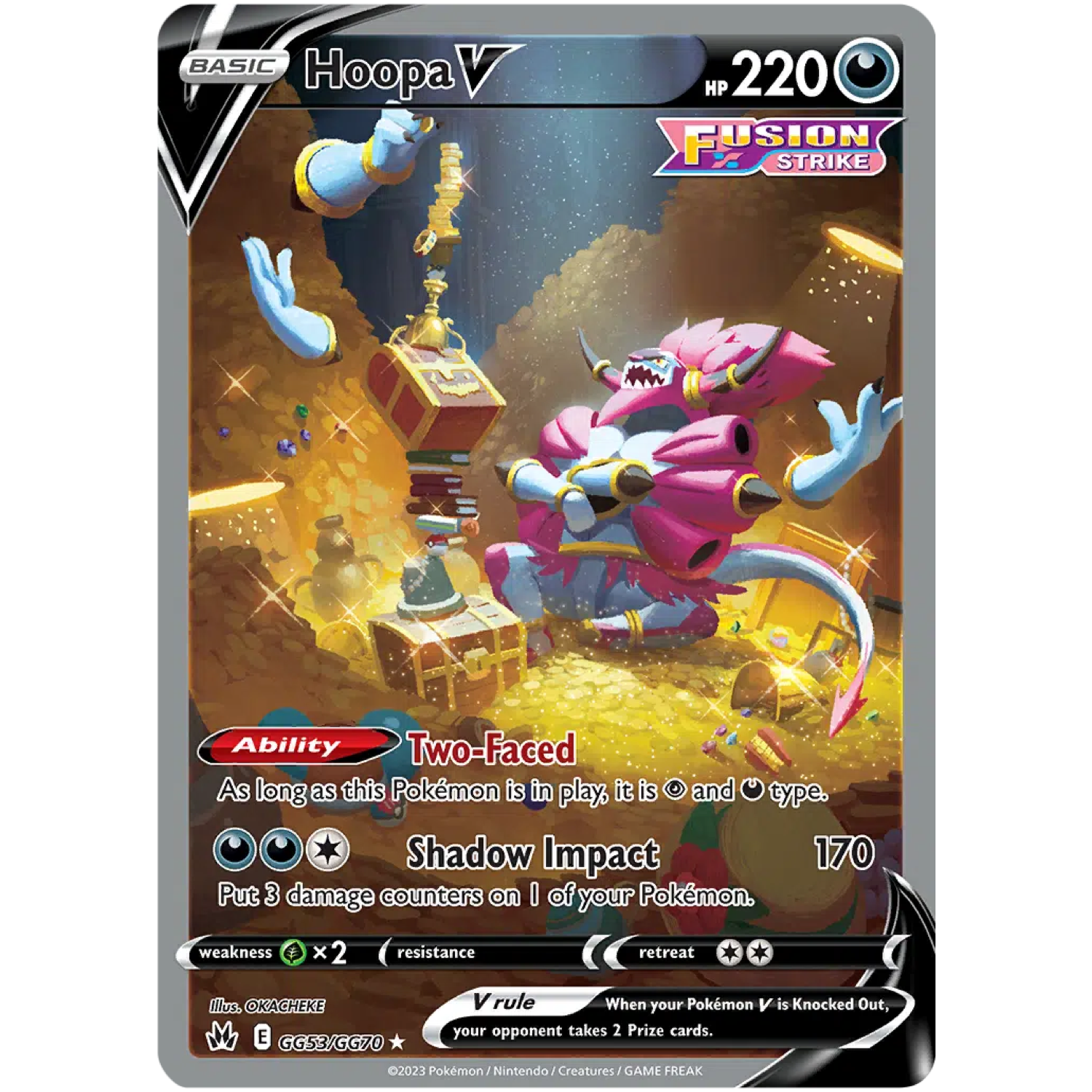 Hoopa V GG53/GG70 Crown Zenith Hoopa V GG53/GG70 Galarian Gallery Crown Zenith kaart