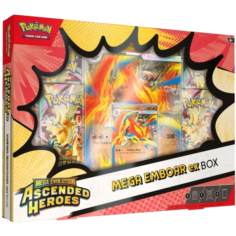 Pokémon Ascended Heroes Mega Emboar ex Box sealed