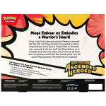 Achterkant van de Pokémon Ascended Heroes Mega Emboar ex Box