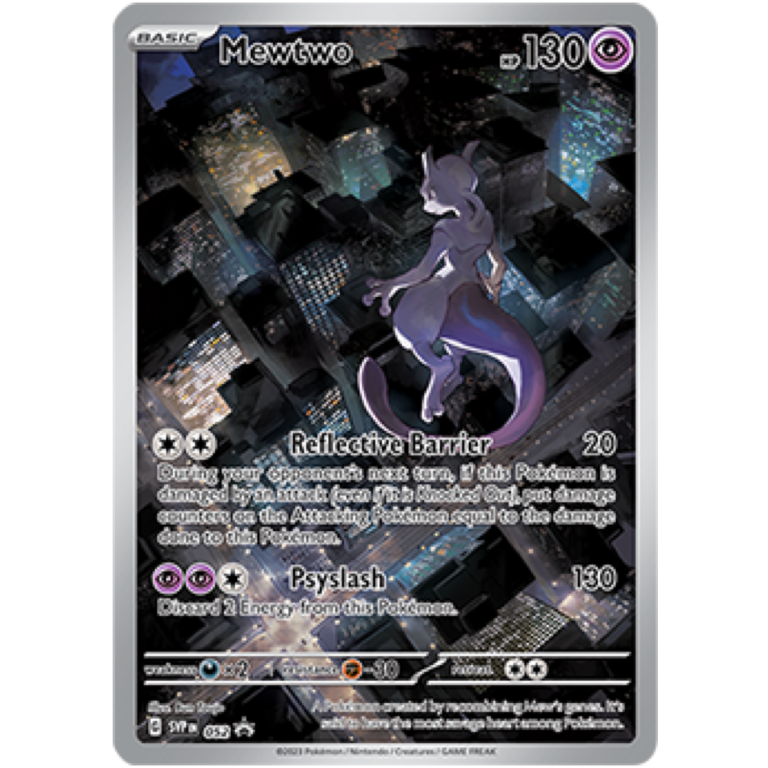 Mewtwo SVP 052 Scarlet & Violet Black Star Promo kaart