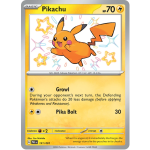 Pikachu 131/091 Shiny Rare Pokémon Paldean Fates kaart