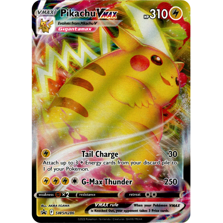 Pikachu VMAX SWSH286 Sword & Shield Black Star Promo kaart