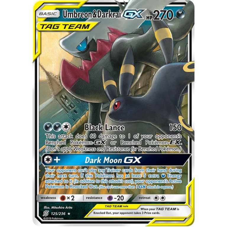 Umbreon & Darkrai GX 125/236 Pokémon Unified Minds kaart