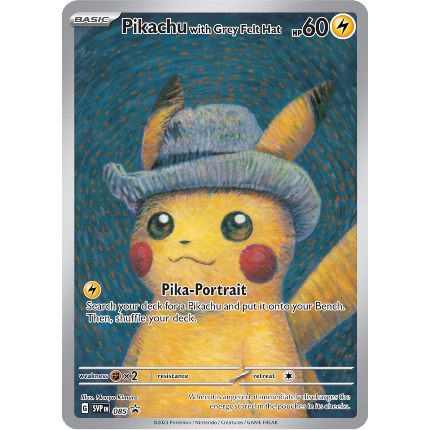 Pikachu with Grey Felt Hat 085 SV Black Star Promo Pikachu with Grey Felt Hat 085 SV Black Star Promo originele seal