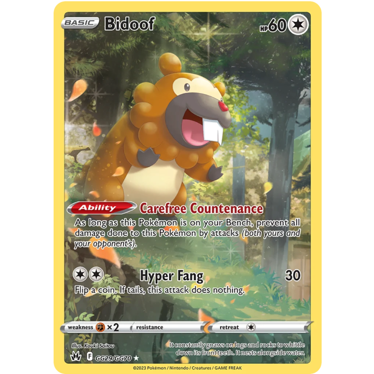 Bidoof GG29/GG70 Crown Zenith Galarian Gallery