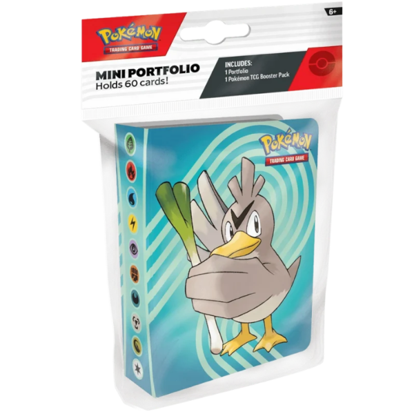 Pokémon Journey Together Booster Pack Mini Portfolio Farfetch'd Psyduck